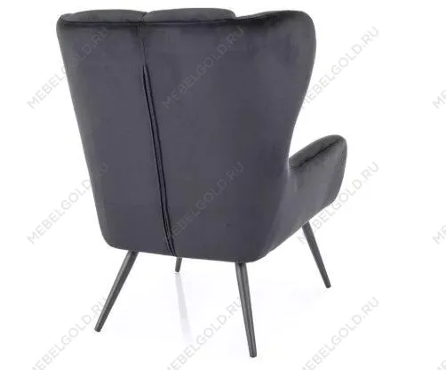 Кресло Signal LOUIS Velvet 19 (черный/черный) | изображение 1