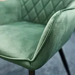 Стул кухонный Signal LINEA Velvet (зеленый/черный мат) | изображение 5