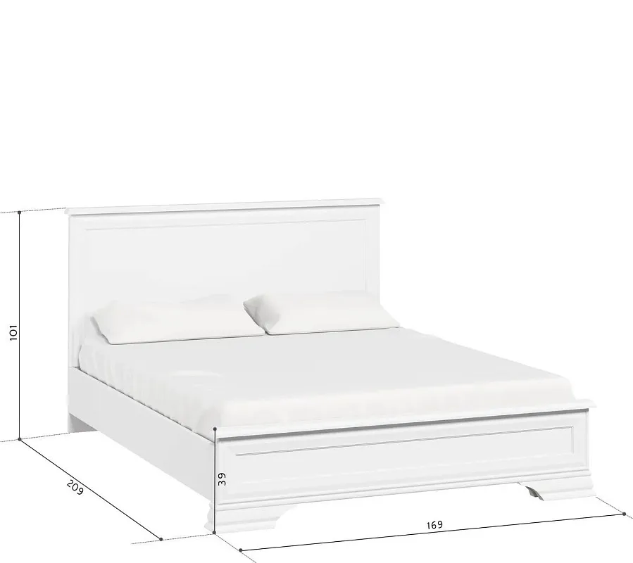Кровать Кентаки LOZ/160x200 белый | изображение 2