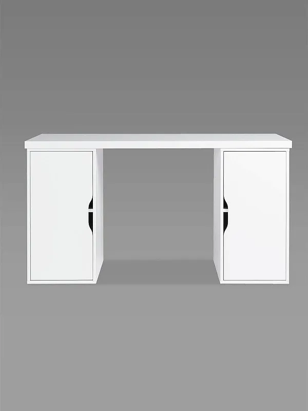 Стол письменный Ингар, с двумя дверцами, 140x75x55, белый | изображение 6