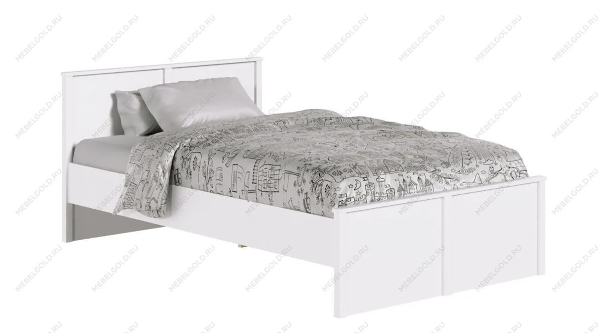 Кровать Ева (Хельга) LOZ120х200 без основания белый | изображение 1