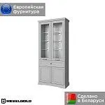 Шкаф с витриной Валенсия 2V2D1S Н серый | изображение 1