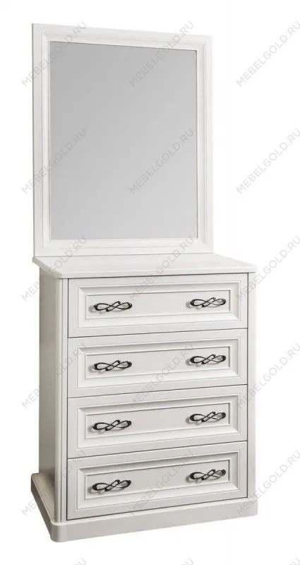 Зеркало для комода Мишель белый матовый (спальня) | изображение 1