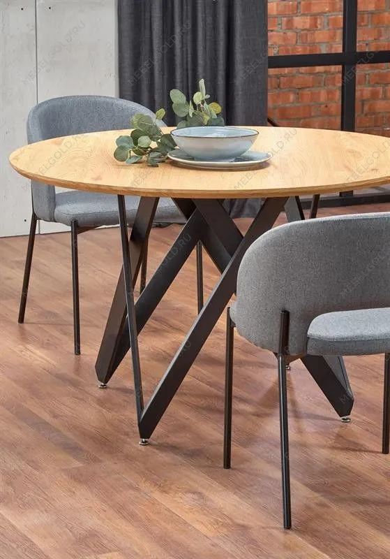 Стол обеденный Halmar MOZAMBIK (дуб золотой/черный) | изображение 8