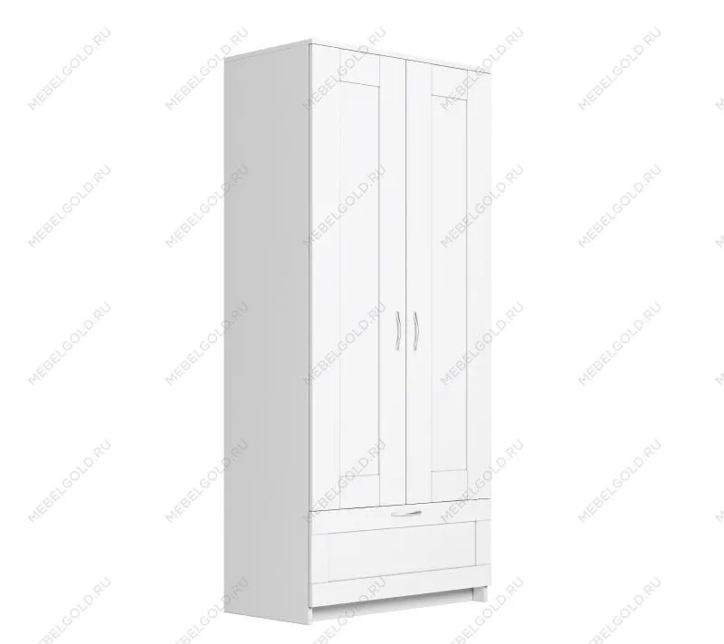 БРИМНЭС / СИРИУС Шкаф ИКЕА / IKEA комбинированный 2 двери и 1 ящик белый | изображение 3