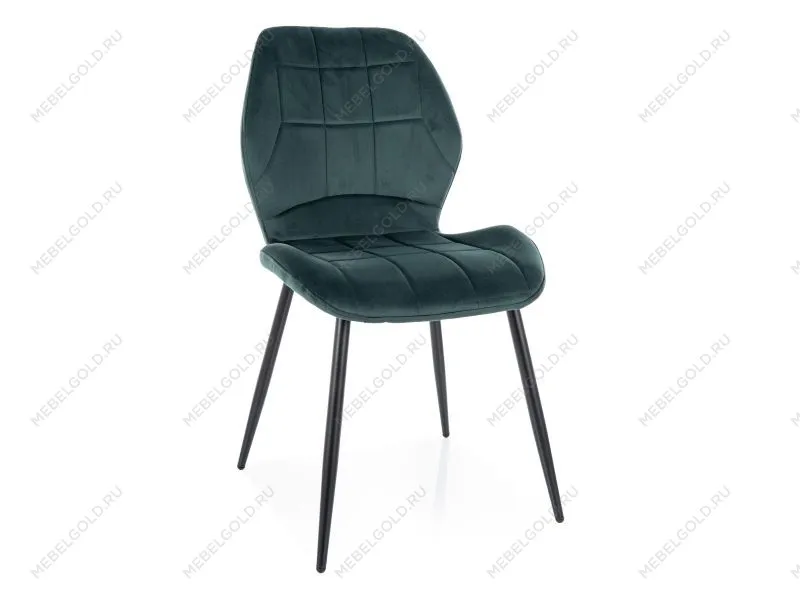Стул кухонный Signal JAKE Velvet Bluvel 78 (темно-зеленый/черный)