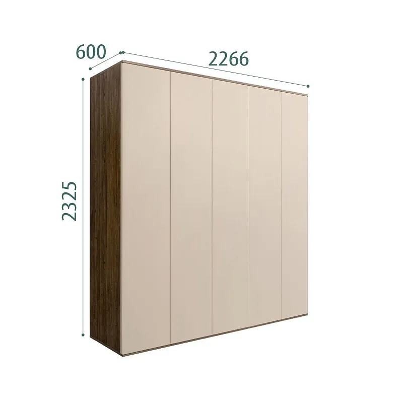 Шкаф 5-ти дверный Bogemia Woodline Air (Ваниль) БМШ2/5(0)
