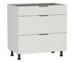 Стол с ящиками СЯ-80 (140/284), Берта (800*528*820) Экокожа Белый, 25325