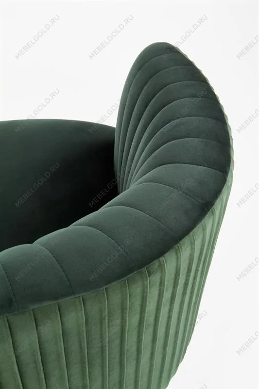 Кресло Halmar CROWN (темно-зеленый/золотой) | изображение 6