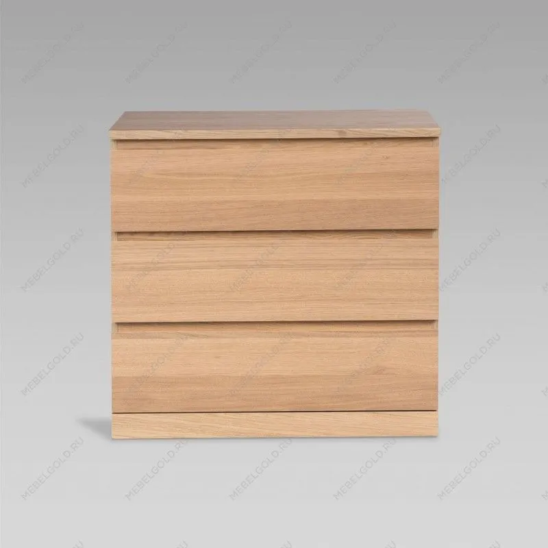 Варма Прайм 3 комод 80x77x48 шпон дуб беленый | изображение 1