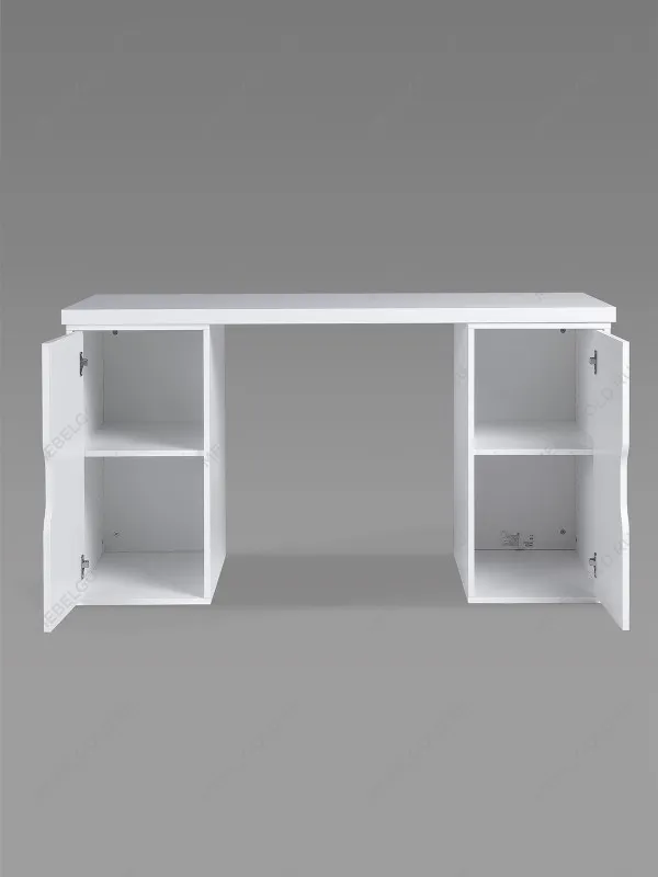 Стол письменный Ингар, с двумя дверцами, 140x75x55, белый | изображение 8