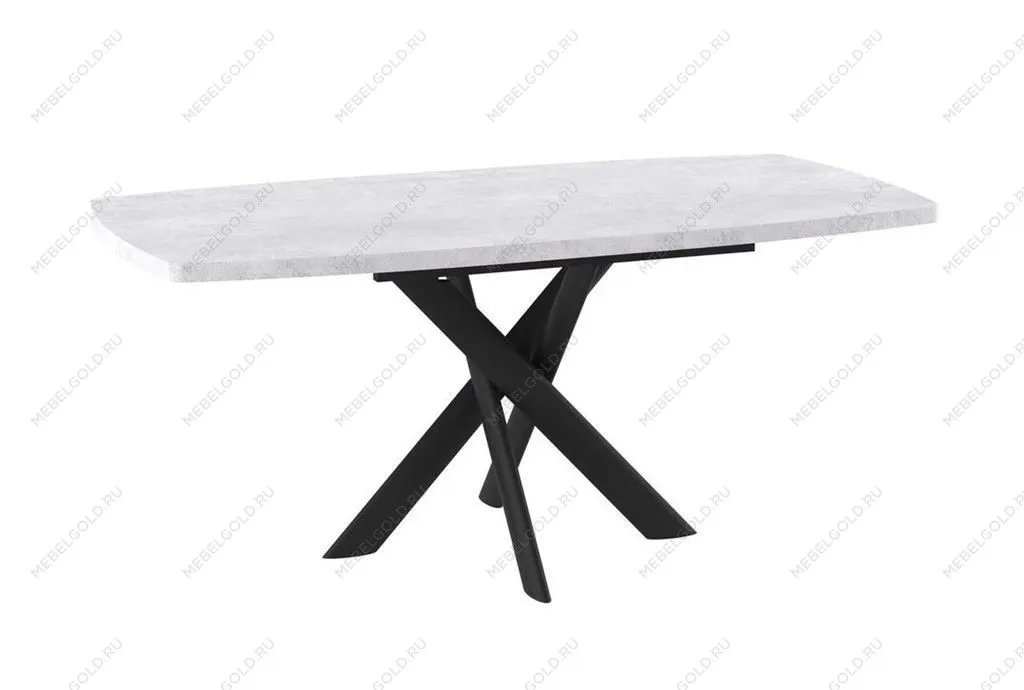 Стол Andres-130 (130/165 х 85/серый сланец/черный) | изображение 1