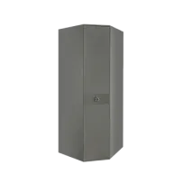 Шкаф угловой Римини СОЛО (Серый/Серебро) РМШУ2/1(s)