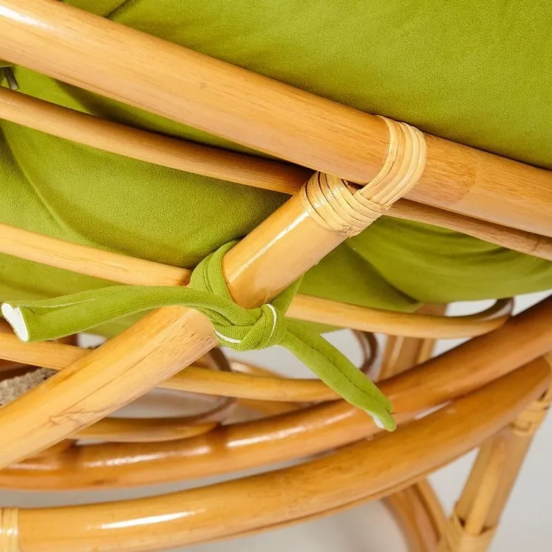 Кресло Papasan с подушкой Светлый мед, флок | изображение 2