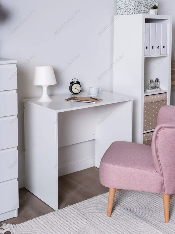 Стол письменный Кастор, 80х50х75 см, белый | изображение 4