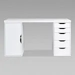 ИНГАР 2/5/ДВ стол письменный 140x75x55, белый | изображение 1