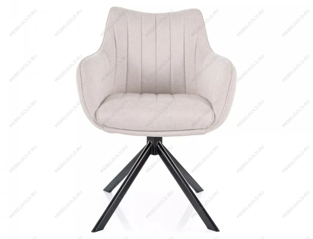 Стул кухонный Signal AZALIA Brego 22 поворотный (светло-бежевый/черный) | изображение 1