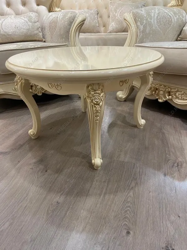 Столик круглый Джоконда крем глянец | изображение 8