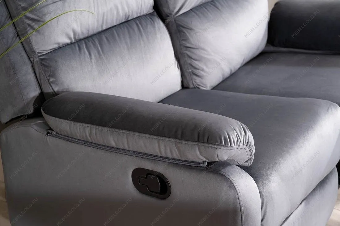 Диван-реклайнер Signal SPENCER 2 VELVET (серый) | изображение 2