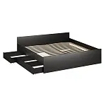 Ящик выкатной для кроватей СИРИУС, 138х60х20 см, черно-коричневый, дуб венге | изображение 10