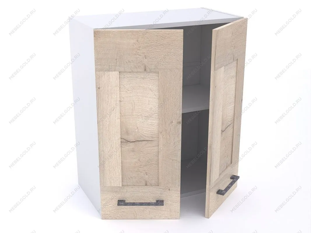 Шкаф ШГ-60 2-х дверный, Дублин (600*320*720) Дуб галифакс белый, 21642 | изображение 1