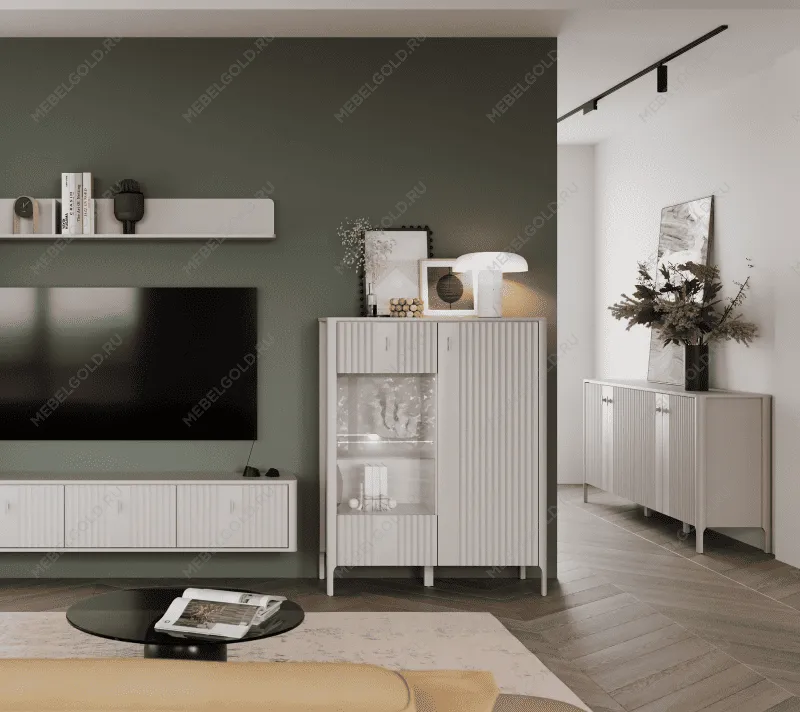 Витрина с подсветкой Далия REG1W1D персидский жемчуг | изображение 4