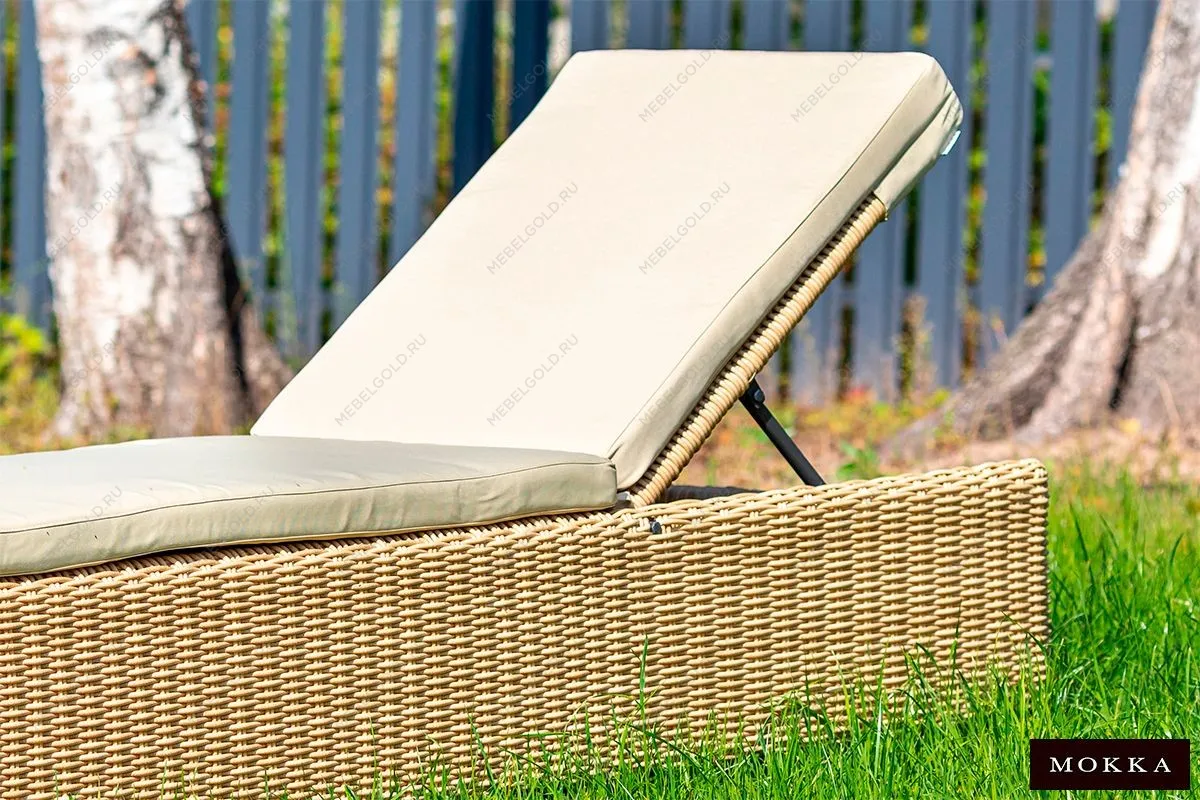 MOKKA BELLA Шезлонг, цвет соломенный | изображение 3