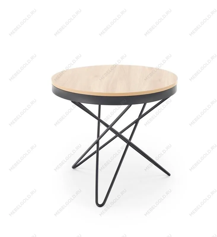 Стол журнальный Halmar LEILA (натуральный/черный) | изображение 6