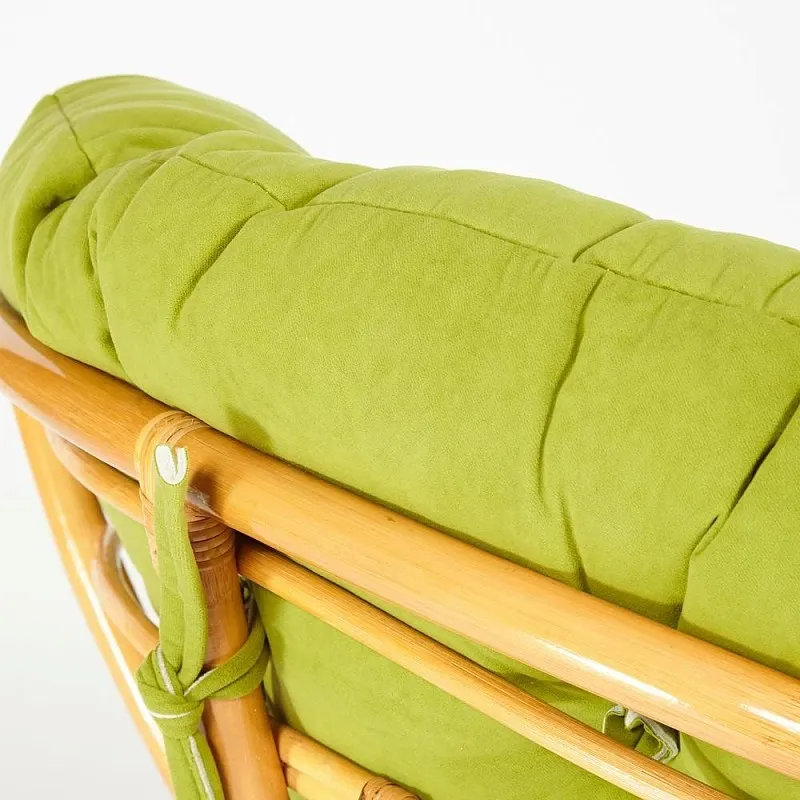 Кресло Papasan с подушкой Светлый мед, флок | изображение 4