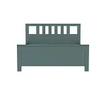 САГА кровать двойная 160х200 темно-бирюзовая | изображение 1