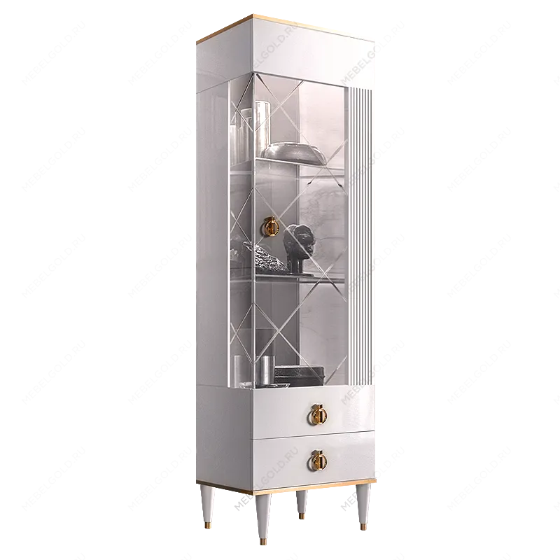 м. Марьина Роща - Витрина 1-ств. (правая) Римини СОЛО (белый золото) РМВ1-1С (s)