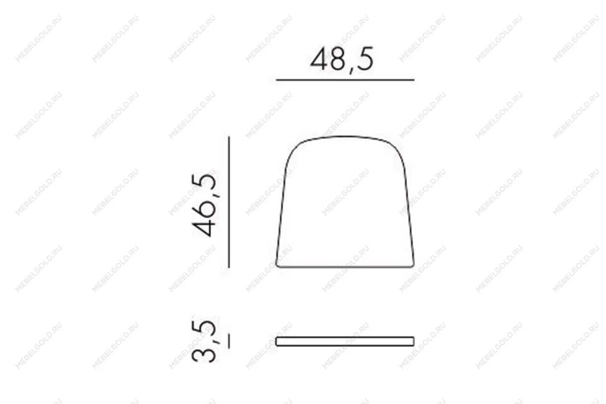 Стул-кресло Net, тортора, с серой подушкой | изображение 6
