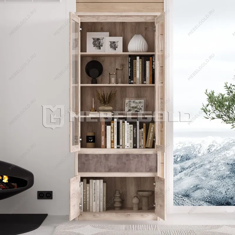 Шкаф с витриной Джаз 2V2D1S | изображение 2