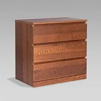 Варма Прайм 3 комод 80x77x48 шпон ясень, коричневый