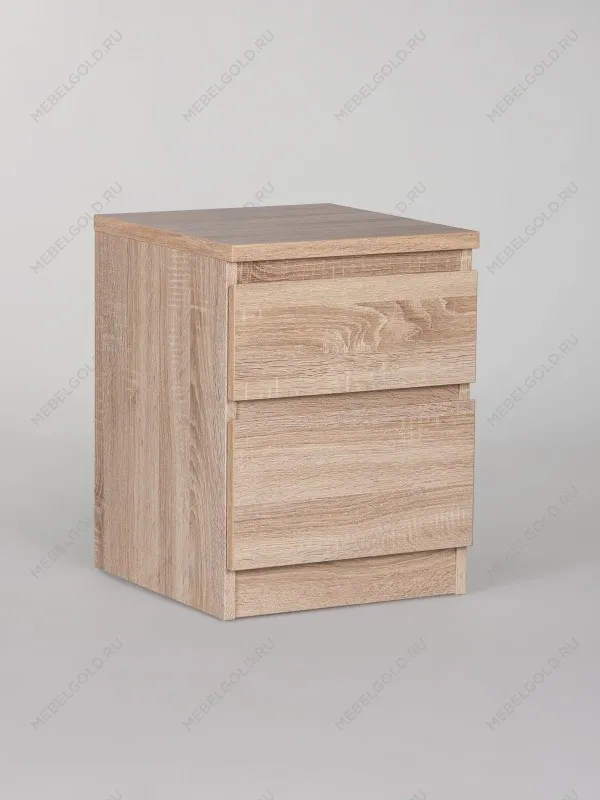 Тумба прикроватная Кастор, 2 ящика, 40х37х49 см, серая | изображение 9