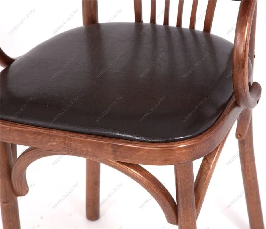 Стул Михаэль мягкий (средний тон, кожзам коричневый) | изображение 12