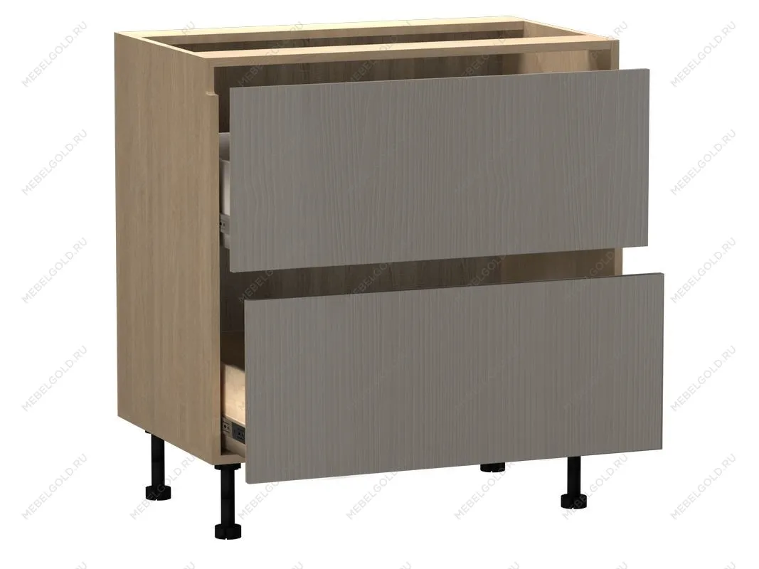 Стол с ящиками СЯ-80 (2), Женева (800*520*870) Дуб Палермо/Серый камень , 22023 | изображение 1