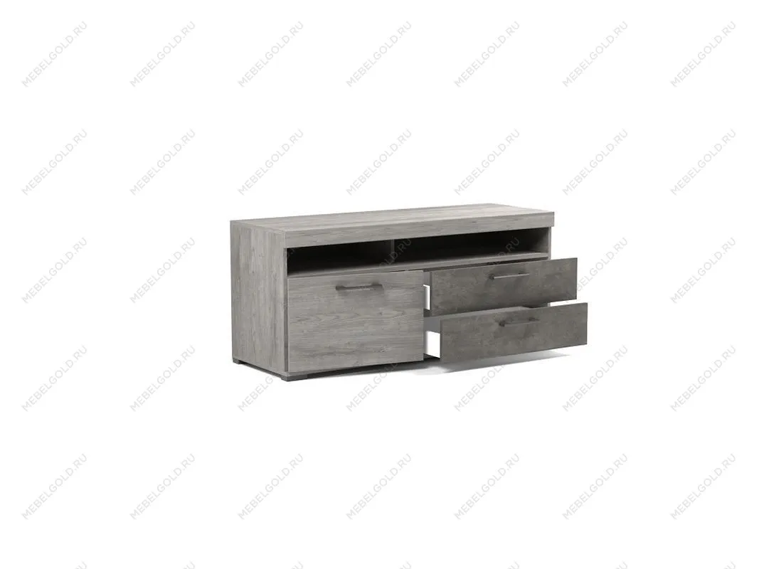 Тумба Д-4 под ТВ, Денвер (1300*450*576) Риббек серый, 31307 | изображение 1
