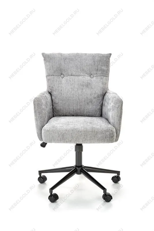 Кресло компьютерное Halmar FLORES (светло-серый/черный) | изображение 8