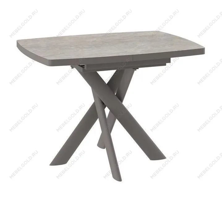 Стол Andres-110 (110/145 х 80 /камень бежевый-HPL/капучино)