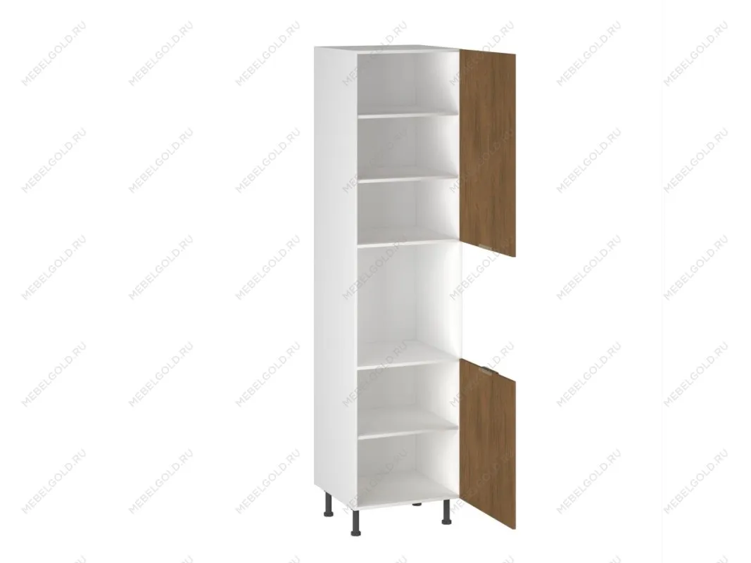 Шкаф-пенал 960 ПГ-60, Фьюжн (600*566*2456) Дуб Каселла коричневый, 27185 | изображение 1