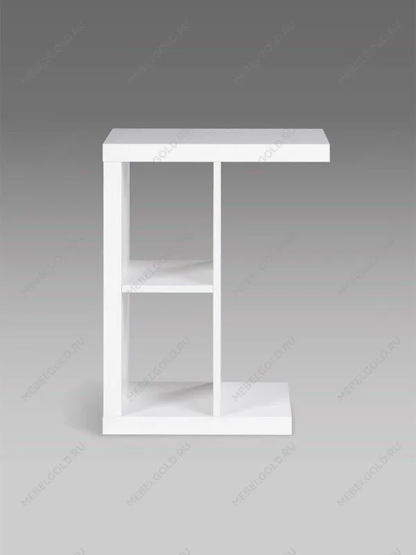 Стол приставной Энкель, 2 полки, 47x60x30 см, белый | изображение 6