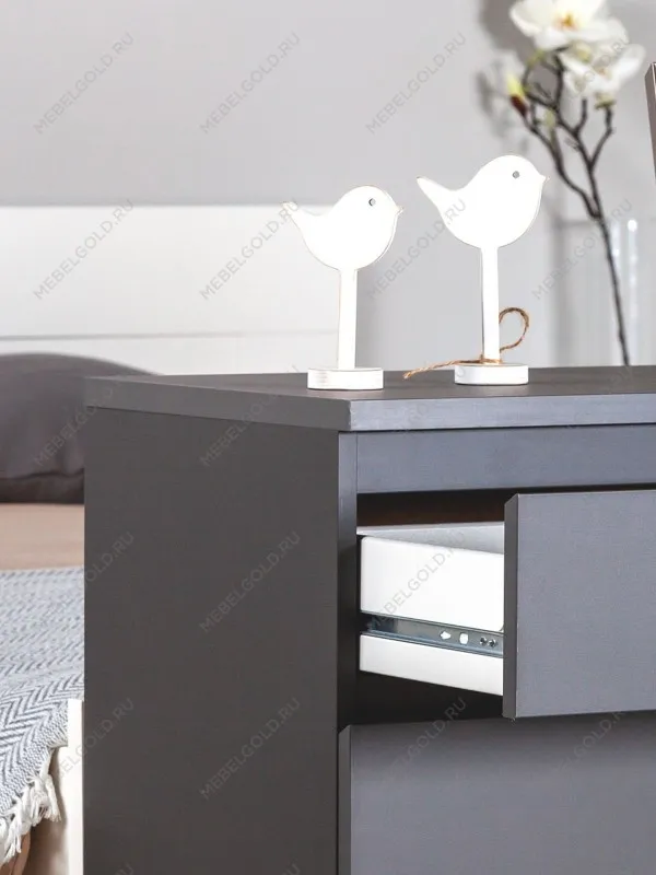 Комод Кастор, 6 ящиков, 129х40х71 см, серый | изображение 6