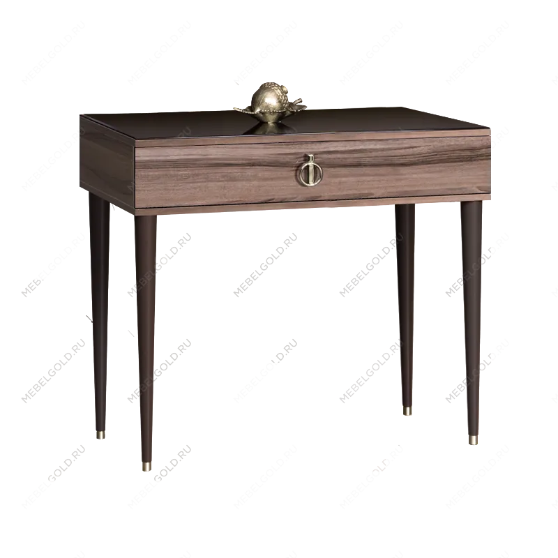 Стол туалетный узкий Римини (Орех империя/Серебро) РМСТ-1[9]