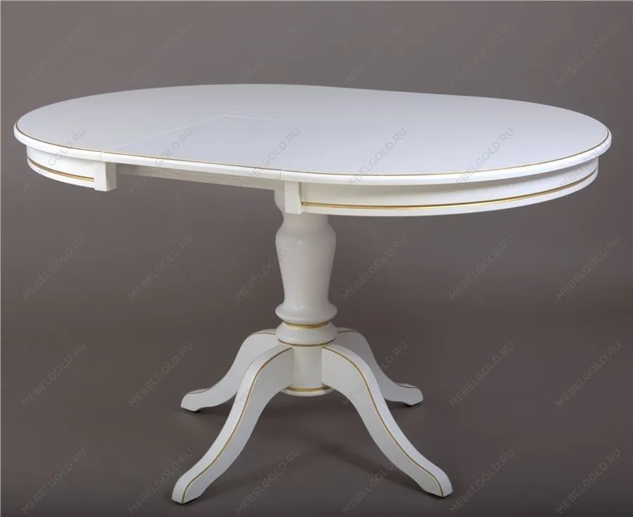 Стол Эгина (Белый/патина золото) | изображение 1