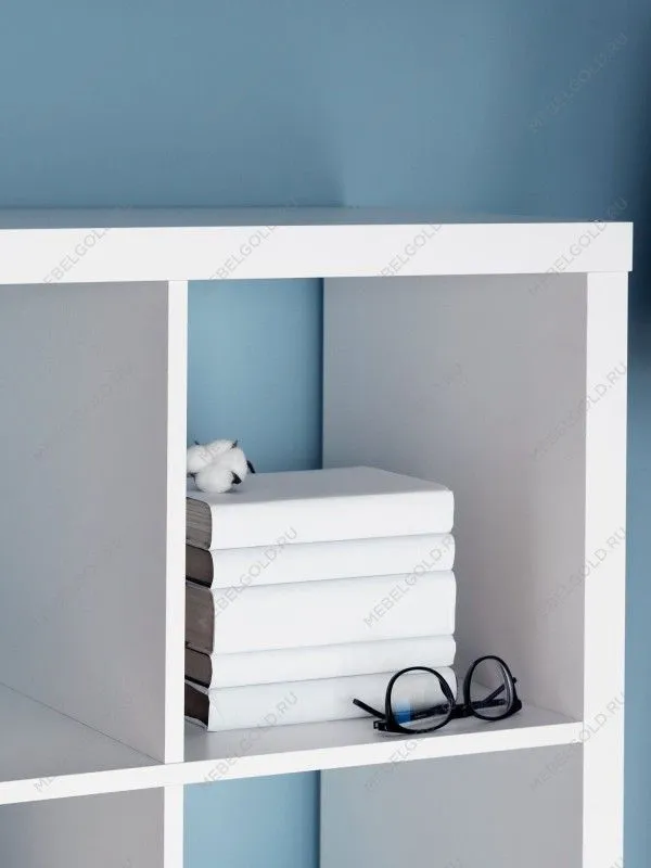 Стеллаж Фора, 8 полок, 77х147х38 см, белый | изображение 2