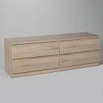 МАЛЬТА комод ИКЕА / IKEA 4 ящика 160х54 сонома | изображение 1