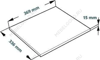 Полка для стеллажа ФОРА, 33х37 см, дуб беленый | изображение 4
