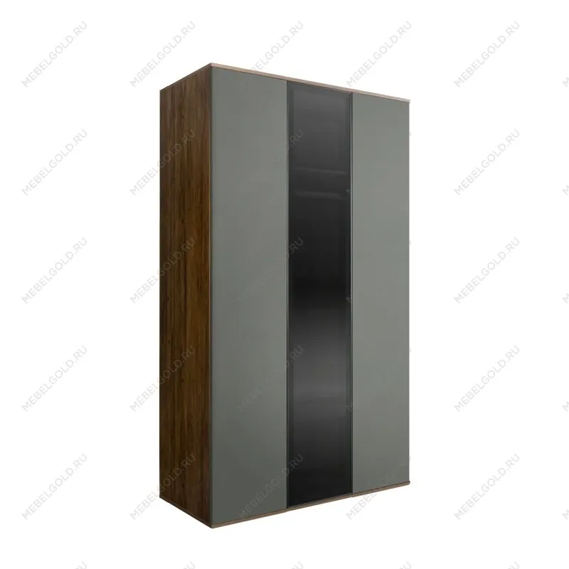 Шкаф 3-х дверный Bogemia Woodline Air (Серый/Черный) БМШ2/3(1)