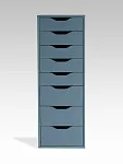 Комод Ингар, 8 ящиков, 36x102x53 см, серо-бирюзовый | изображение 6